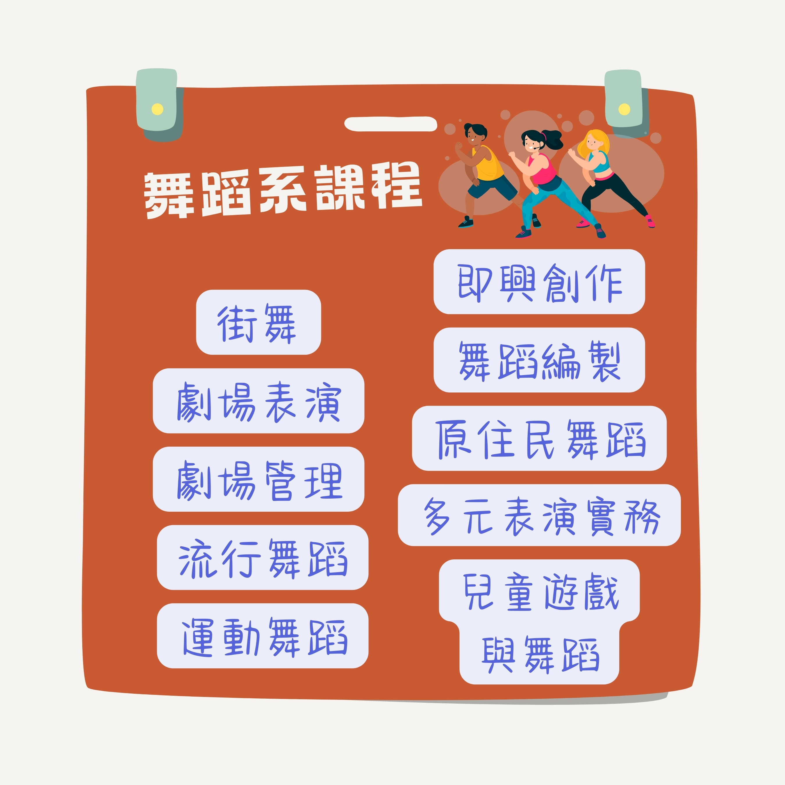 114學年度全能藝術家學分學程宣傳