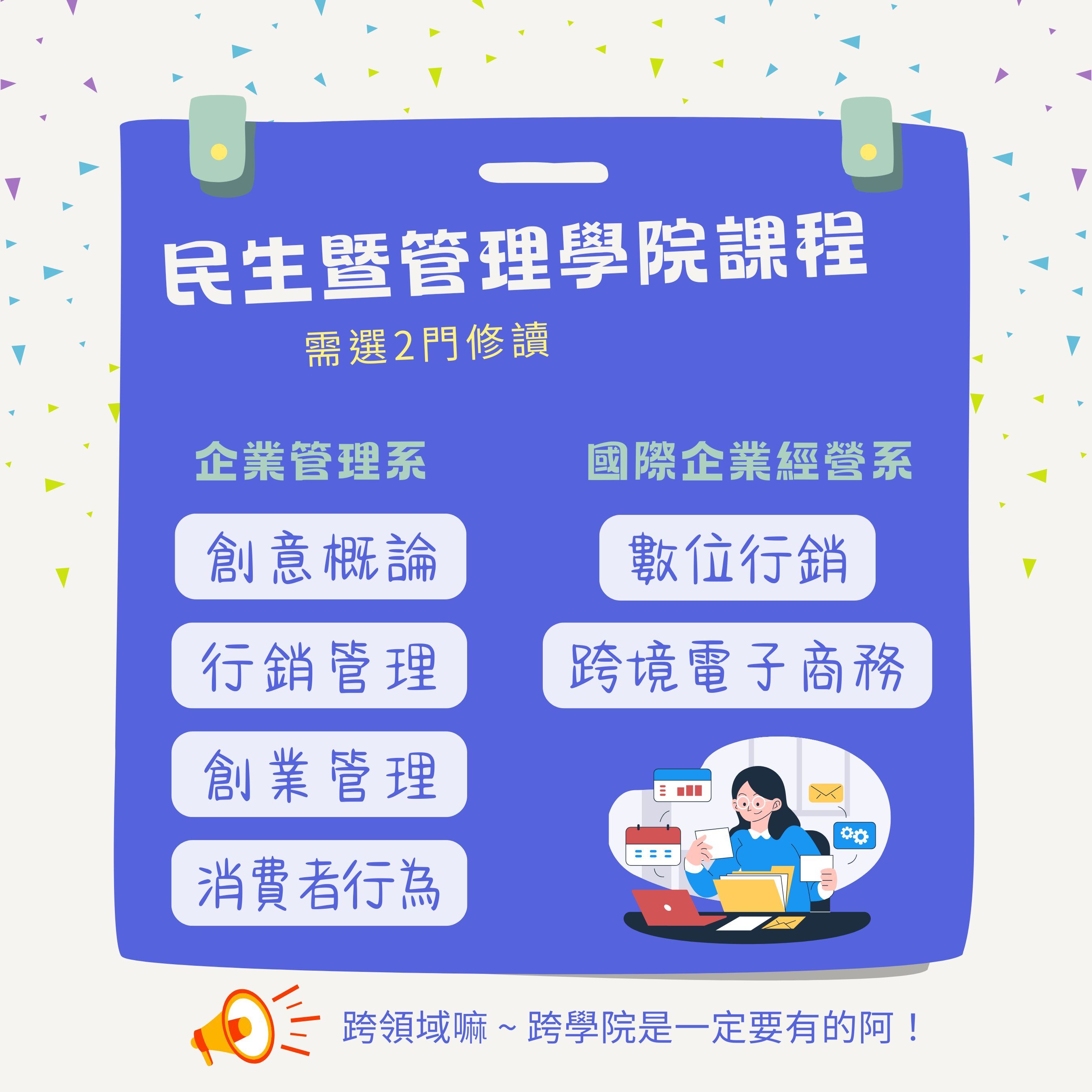 114學年度全能藝術家學分學程宣傳